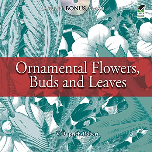 Ornamental Flowers, Buds and Leaves [With CDROM] (Green)