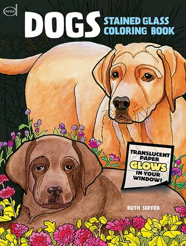 9780486478029: Dogs Stained Glass Coloring Book (Dover Nature Stained Glass Coloring Book)