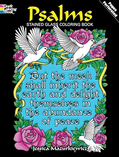 Psalms Stained Glass Coloring Book (Dover Religious Coloring Book) (9780486478340) by Mazurkiewicz, Jessica