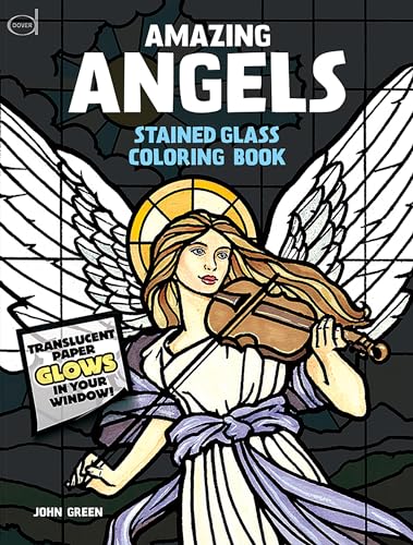 9780486480473: Amazing Angels Stained Glass Coloring Book (Dover Stained Glass Coloring Book)