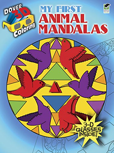 9780486481036: 3-D Coloring - My First Animal Mandalas (Dover 3-D Coloring Book)