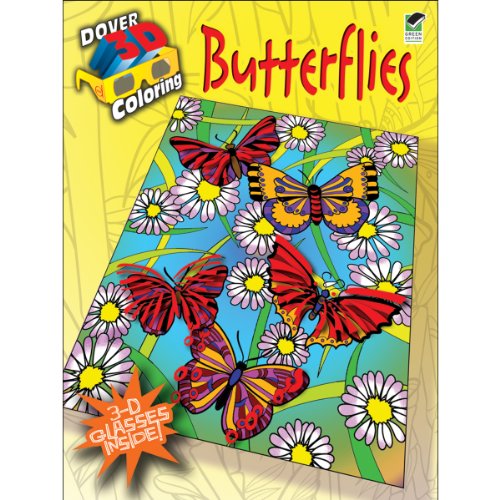 Beispielbild fr 3-D Coloring Book--Butterflies (Dover 3-D Coloring Book) zum Verkauf von SecondSale
