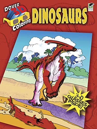 3-D Coloring Book--Dinosaurs