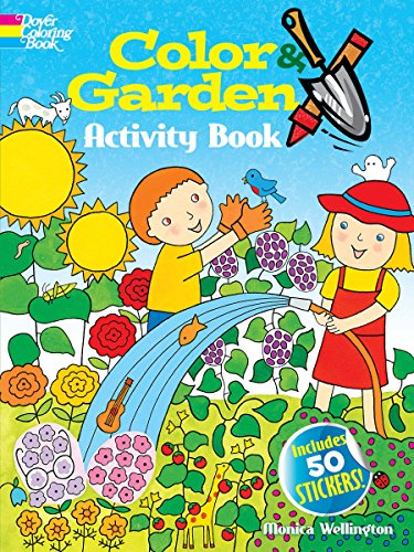 Beispielbild fr Color & Garden Activity Book with 50 Stickers! (Dover Children's Activity Books) zum Verkauf von BuenaWave