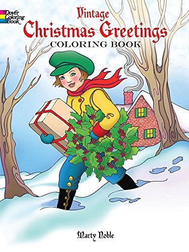 9780486483115: Vintage Christmas Greetings Coloring Book