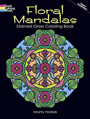 Imagen de archivo de Floral Mandalas Stained Glass Coloring Book a la venta por ThriftBooks-Dallas