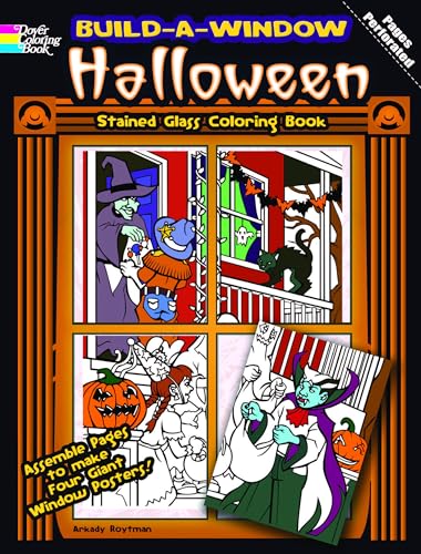 Beispielbild fr Build a Window Stained Glass Coloring Book--Halloween (Dover Halloween Coloring Books) zum Verkauf von ZBK Books