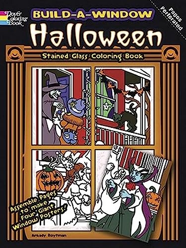 9780486483917: Build a Window Stained Glass Coloring Book--Halloween (Dover Halloween Coloring Books)