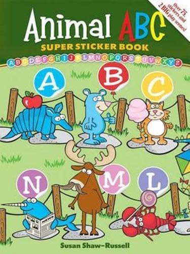 Imagen de archivo de Animal ABC Super Sticker Book a la venta por ThriftBooks-Atlanta