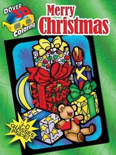 9780486484143: 3-D Coloring Book--Merry Christmas (Dover 3-D Coloring Book)