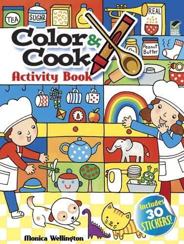 Beispielbild fr Color & Cook Activity Book with 30 Stickers! (Dover Children's Activity Books) zum Verkauf von Wonder Book