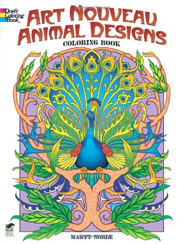 9780486488387: Art Nouveau Animal Designs Coloring Book