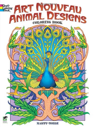 9780486488387: Art Nouveau Animal Designs Coloring Book (Dover Coloring Books)