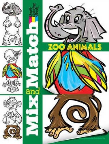 MIX AND MATCH: Zoo Animals--Dover Coloring Book (O)