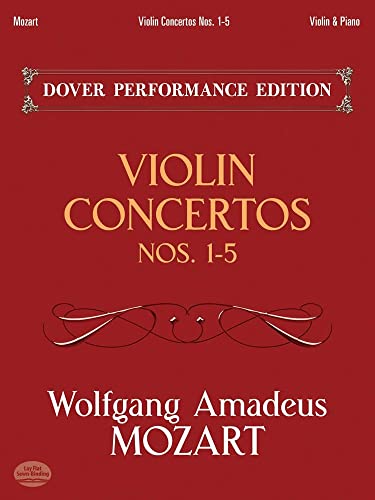 Violin Concertos Nos. 1-5: with Separate Violin Part (Dover Chamber Music Scores) (9780486489087) by Mozart, Wolfgang Amadeus