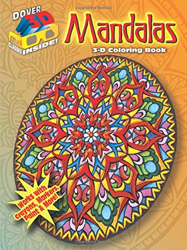9780486489254: 3-D Coloring Book--Mandalas (Dover 3-D Coloring Book)