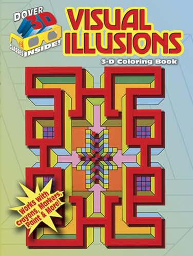 Stock image for 3-D Coloring Book - Visual Illusions (Dover 3-D Coloring Book) for sale by Chiron Media