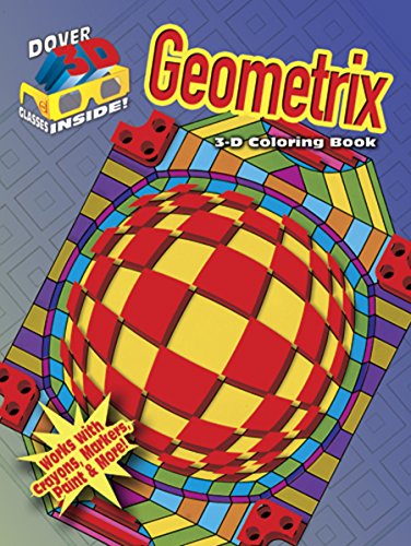 9780486489278: 3-D Coloring Book - Geometrix (Dover 3-D Coloring Book)