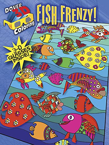 Imagen de archivo de Fish Frenzy! Coloring Book: Includes 3-d Glasses! a la venta por Revaluation Books