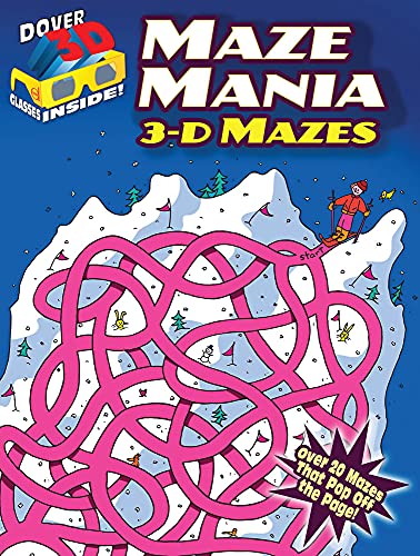 Stock image for 3-D Mazes--Maze Mania (Dover Kids Activity Books) for sale by Bookmonger.Ltd