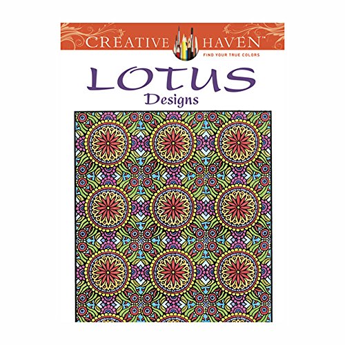 Stock image for Creative Haven Lotus Designs Coloring Book (Creative Haven Coloring Books) for sale by Your Online Bookstore