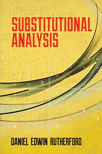 9780486491202: Substitutional Analysis (Dover Books on Mathematics)