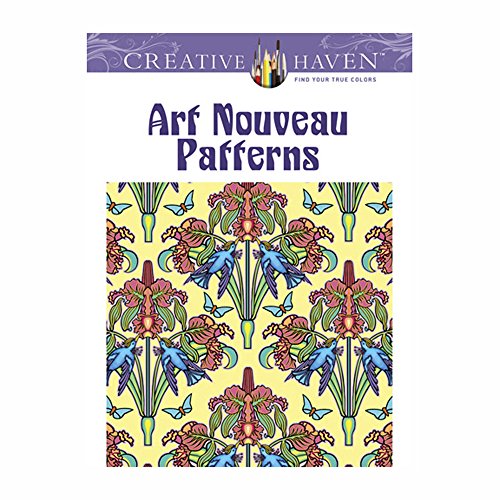 Imagen de archivo de Art Nouveau Patterns (Creative Haven Coloring Books) a la venta por HPB-Diamond