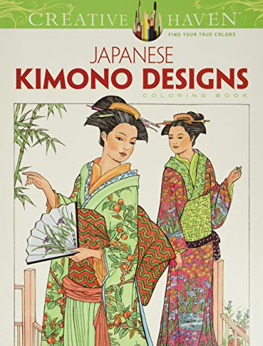 Stock image for Creative Haven Japanese Kimono Designs Coloring Book (Creative Haven Coloring Books) for sale by SecondSale