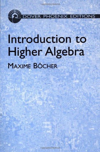 Beispielbild fr Introduction to Higher Algebra zum Verkauf von Chequamegon Books