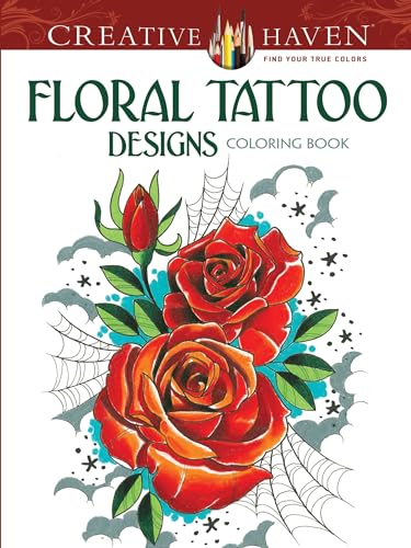 9780486496290: Floral Tattoo Designs Adult Coloring Book