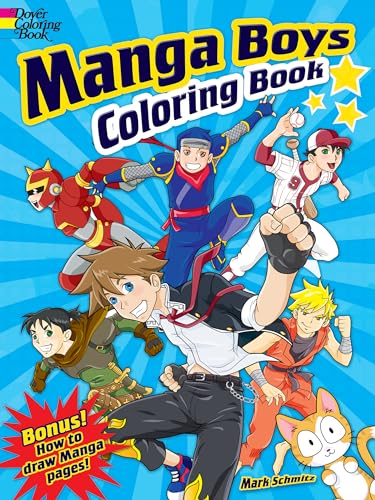9780486497105: Manga Boys Coloring Book (Dover Coloring Books)