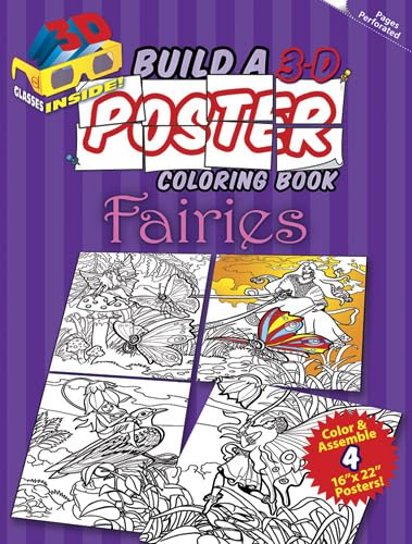 Build a 3-D Poster Coloring Book -- Fairies