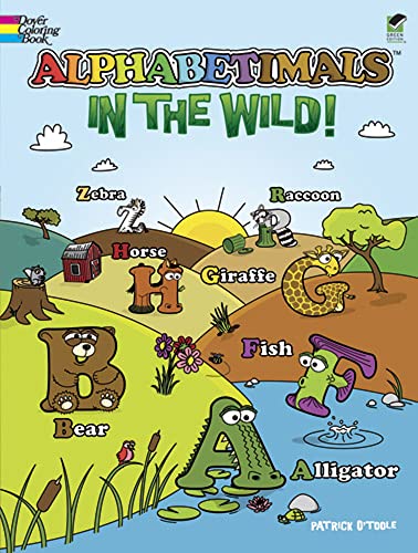Alphabetimals -- In the Wild! (Dover Coloring Books)