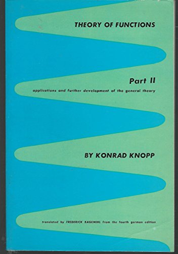 Imagen de archivo de Theory of Functions, Part 2 (Pt. 2) a la venta por Wonder Book