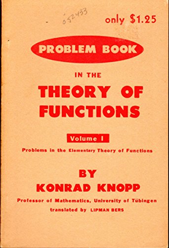 Beispielbild fr Problems in the Elementary Theory of Functions zum Verkauf von Better World Books