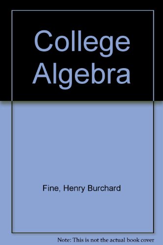9780486602110: College Algebra