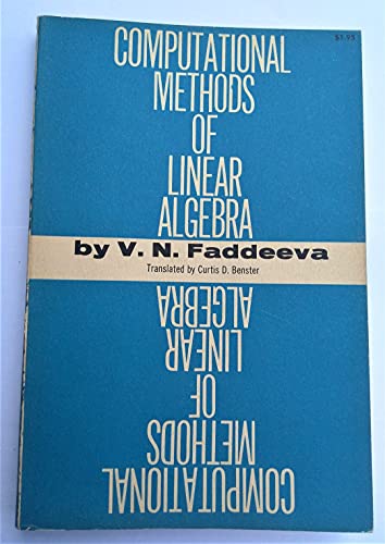9780486604244: Computational Methods of Linear Algebra