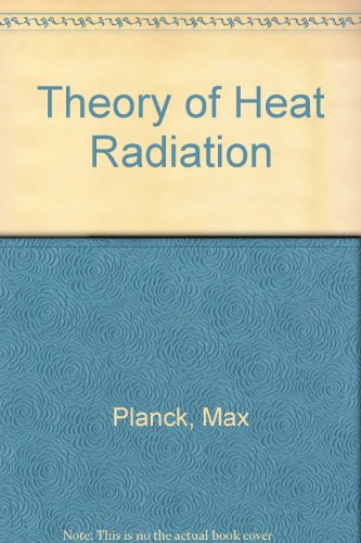 9780486605463: Theory of Heat Radiation