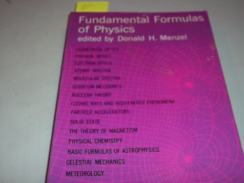 9780486605968: Fundamental Formulas of Physics: v. 2 (Dover Books on Physics)