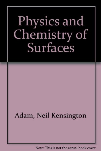 Imagen de archivo de Physics and Chemistry of Surfaces a la venta por Better World Books: West
