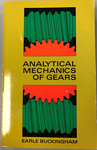 Beispielbild fr Analytical Mechanics of Gears zum Verkauf von Moe's Books