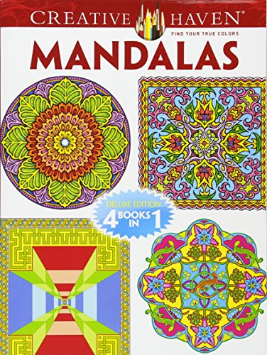 Stock image for Creative Haven Mandalas Coloring Book: Deluxe Edition 4 Books in 1 for sale by ThriftBooks-Dallas