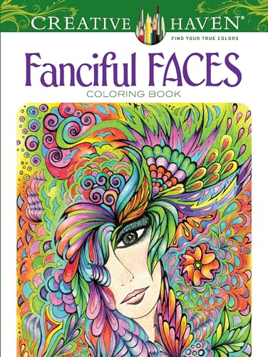 9780486779355: Creative Haven Fanciful Faces Coloring Book
