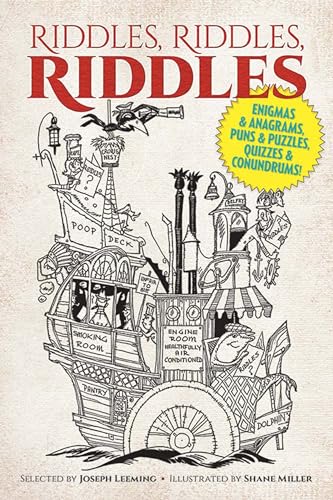 Beispielbild fr Riddles, Riddles, Riddles: Enigmas and Anagrams, Puns and Puzzles, Quizzes and Conundrums! (Dover Kids Activity Books) zum Verkauf von WorldofBooks