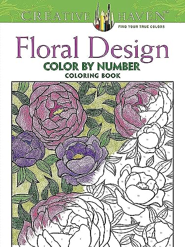 Imagen de archivo de Creative Haven Floral Design Color By Number Coloring Book a la venta por Blackwell's