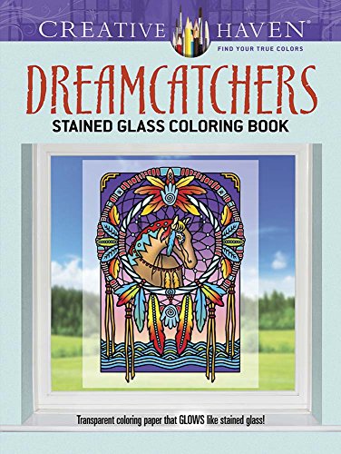 9780486796048: Creative Haven Dreamcatchers Stained Glass Coloring Book