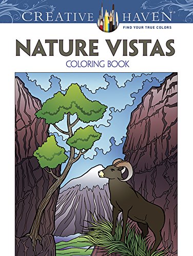 Imagen de archivo de Creative Haven Nature Vistas Coloring Book a la venta por TextbookRush