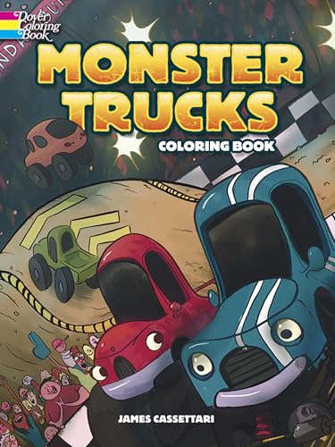 9780486797946: Monster Trucks Coloring Book (Dover Planes Trains Automobiles Coloring)