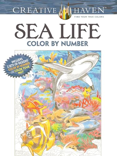 

Creative Haven Sea Life Color by Number Coloring Book (Paperback or Softback)