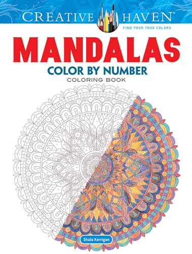 Beispielbild fr Creative Haven Mandalas Color by Number Coloring Book (Adult Coloring) zum Verkauf von PlumCircle